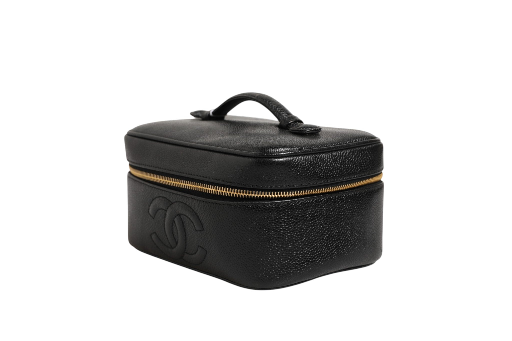 Chanel Black and gold makeup Women's bag (Pre-Owned)