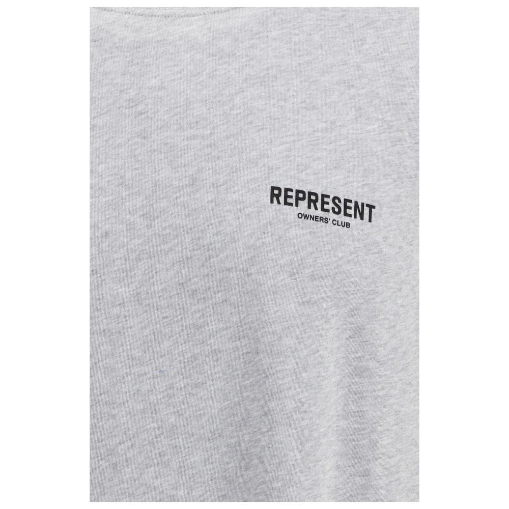 Represent Gray Cotton Men's T-Shirt