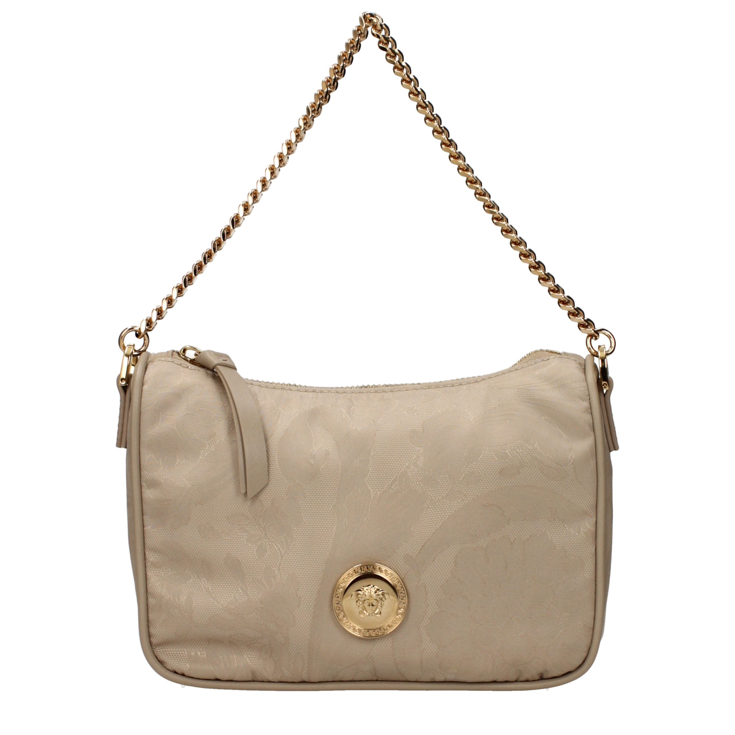Versace Beige Fabric Women's Handbag