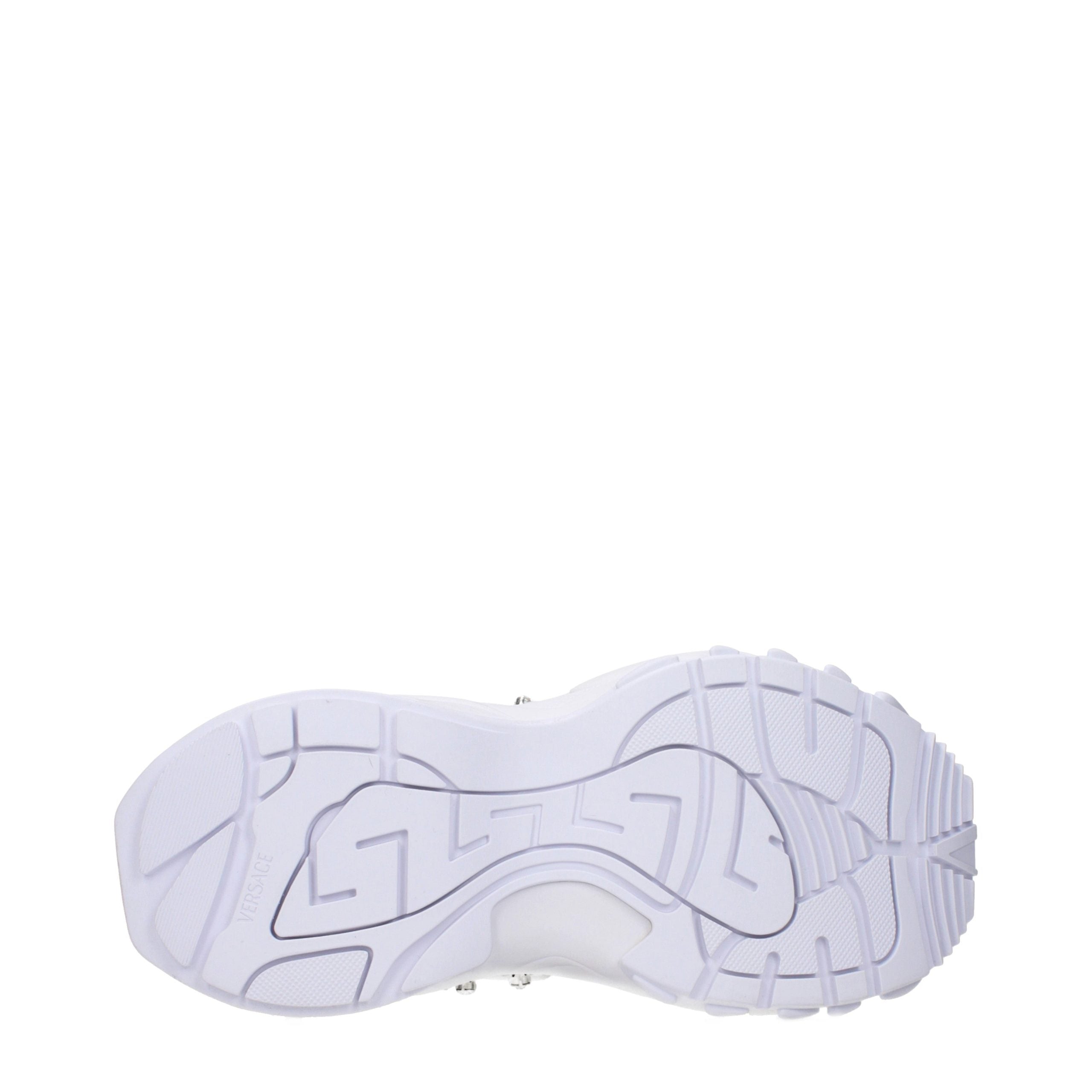 Versace White Fabric Women's Sneakers
