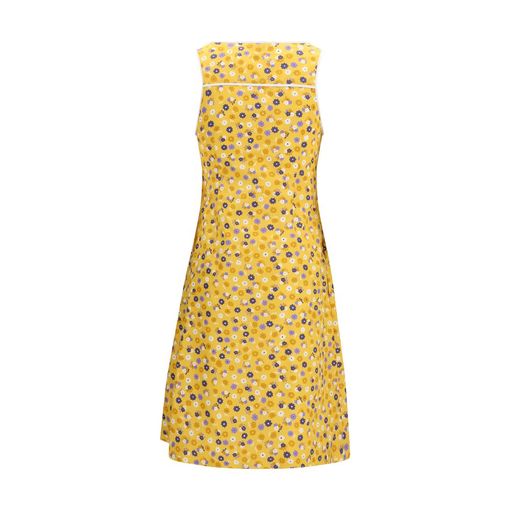 Miu Miu Bicolor Cotton Casual Women's Dress