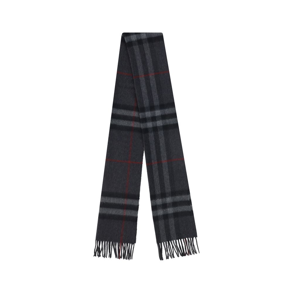 Burberry Gray Cashmere Men's Scarf