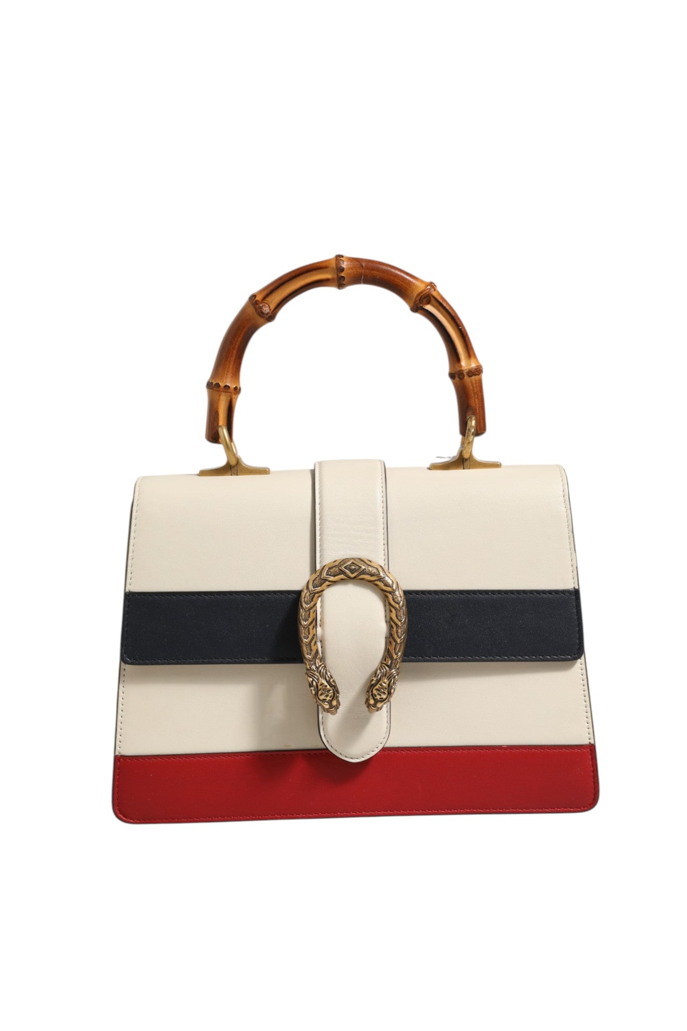 Gucci Dionysus Bamboo Top Handle Bag Colorblock Women's Leather (Pre-Owned)