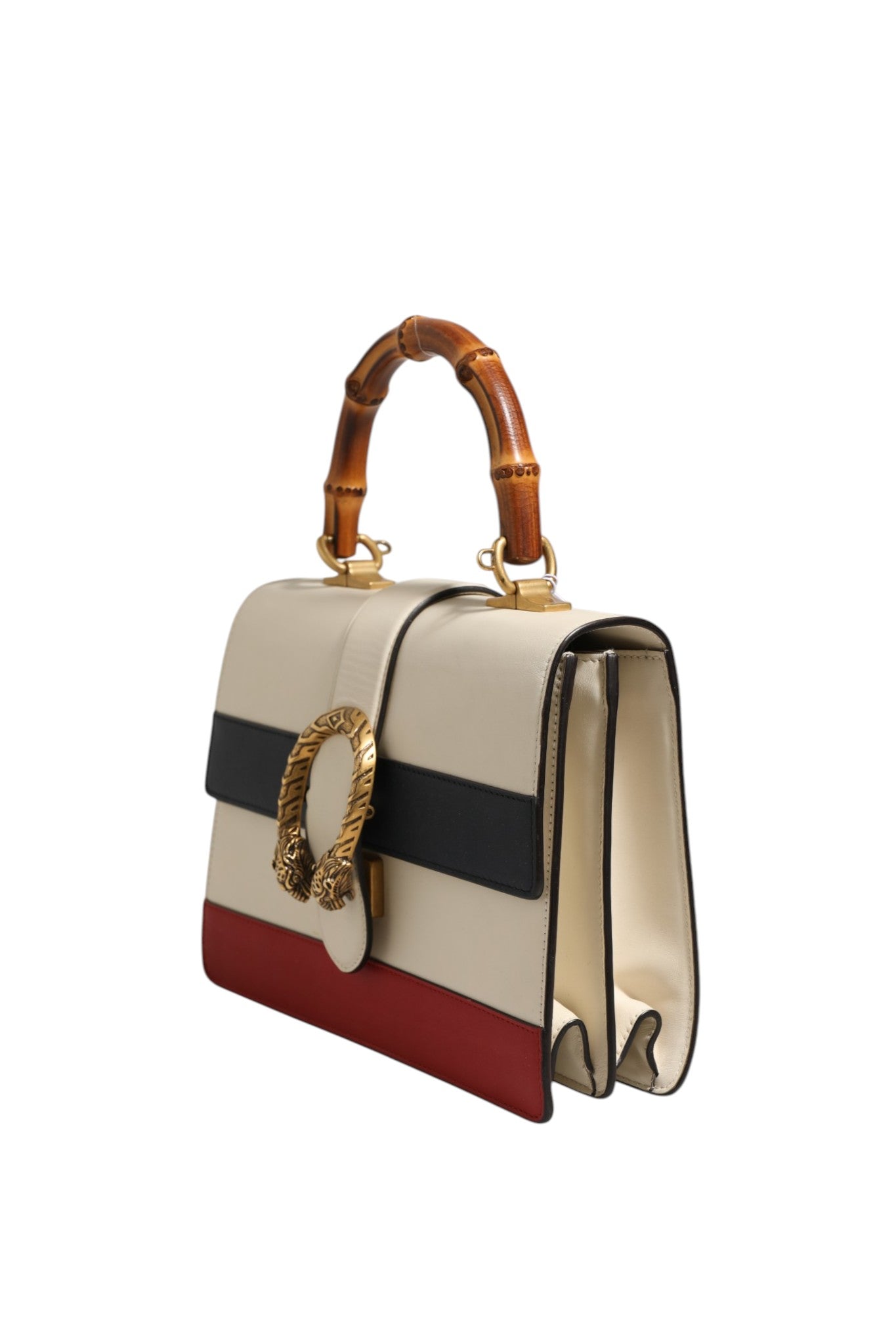 Gucci Dionysus Bamboo Top Handle Bag Colorblock Women's Leather (Pre-Owned)