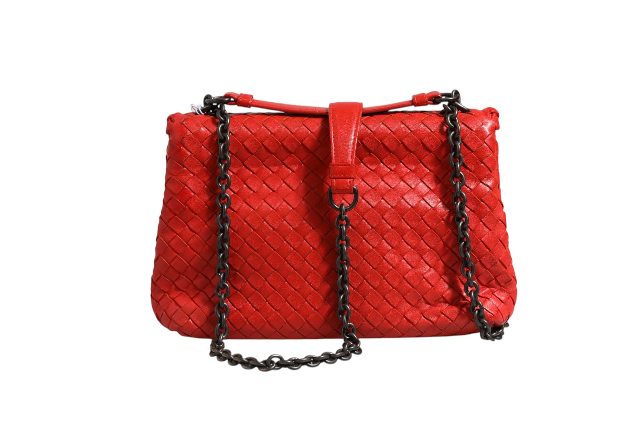 Bottega Veneta Olimpia Small Intrecciato Leather Shoulder Women's Bag (Pre-Owned)