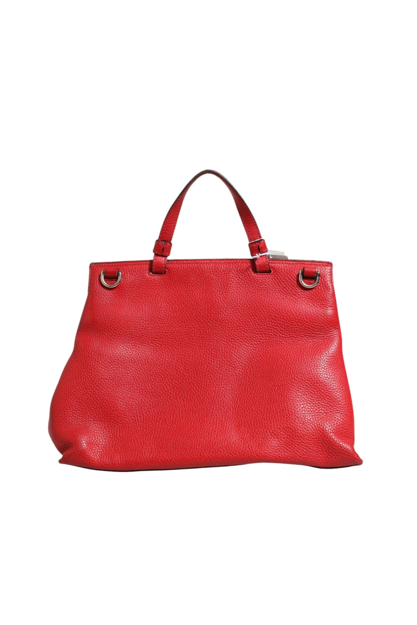 Gucci Red Leather Bamboo Daily Tote Crossbody Women's Bag (Pre-Owned)