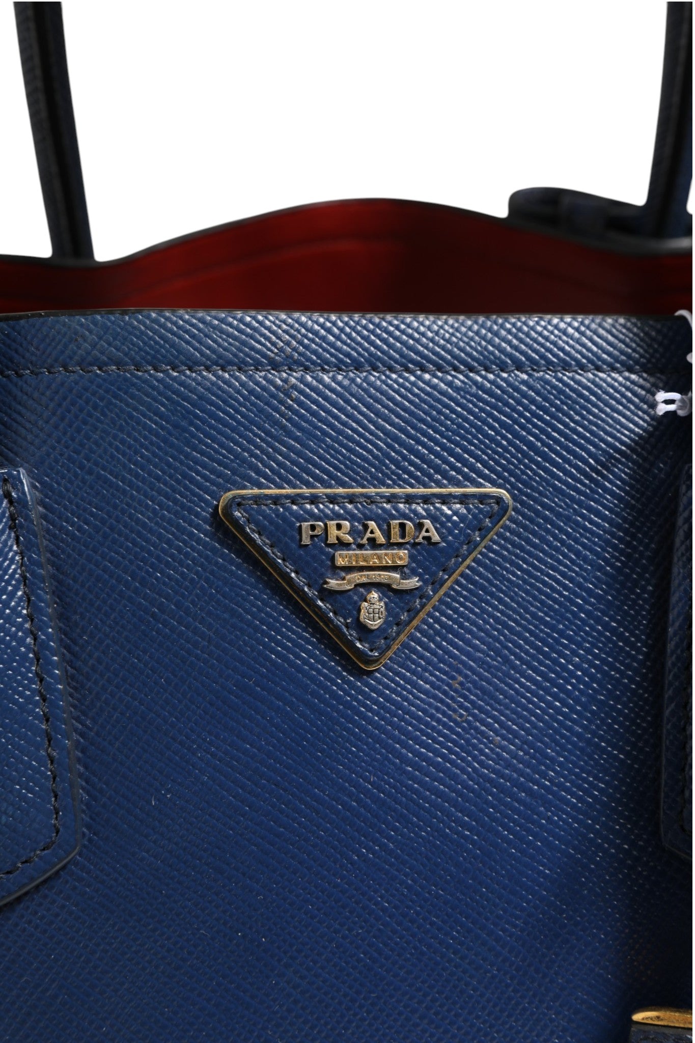 Prada Blue Saffiano Leather 2way Women's Bag (Pre-Owned)