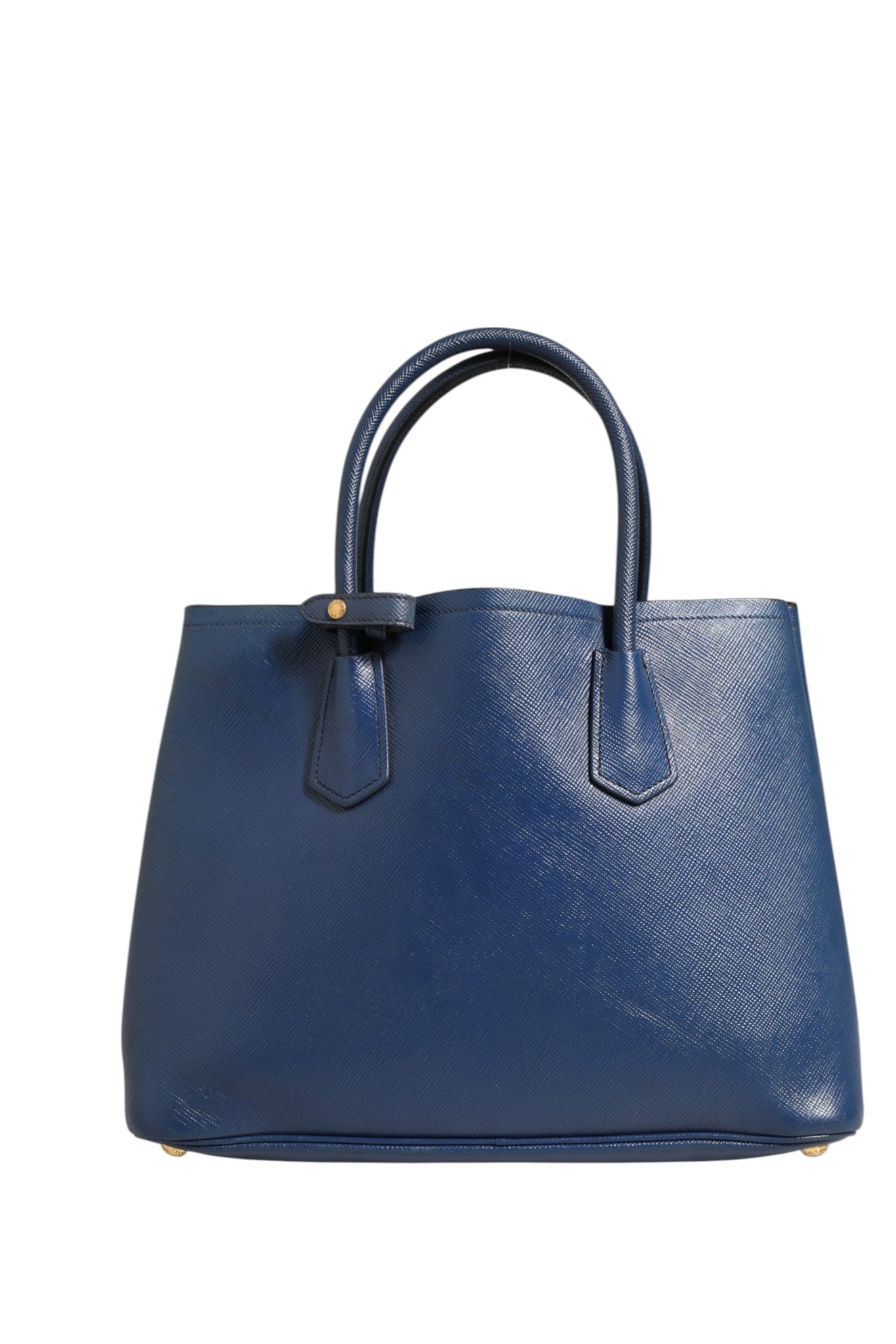 Prada Blue Saffiano Leather 2way Women's Bag (Pre-Owned)