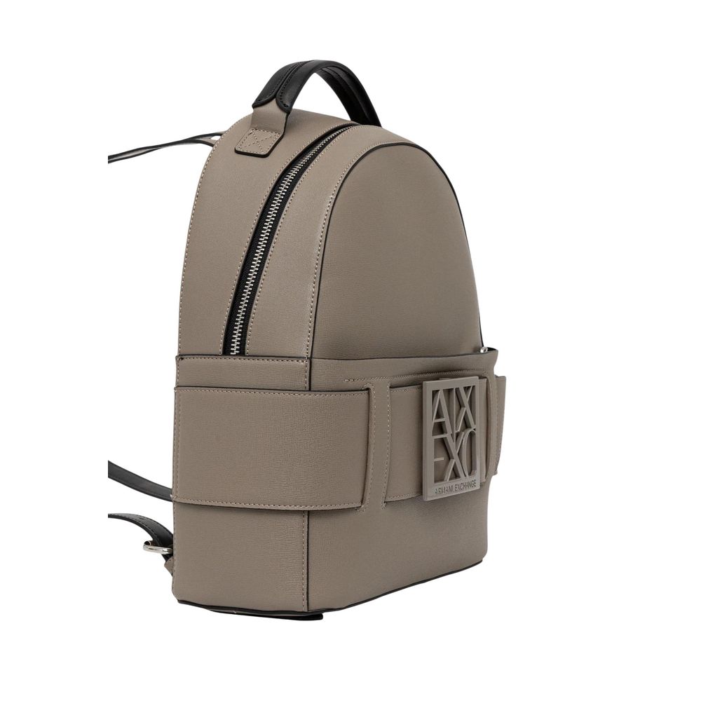 Armani Exchange Beige Polyethylene Women's Backpack