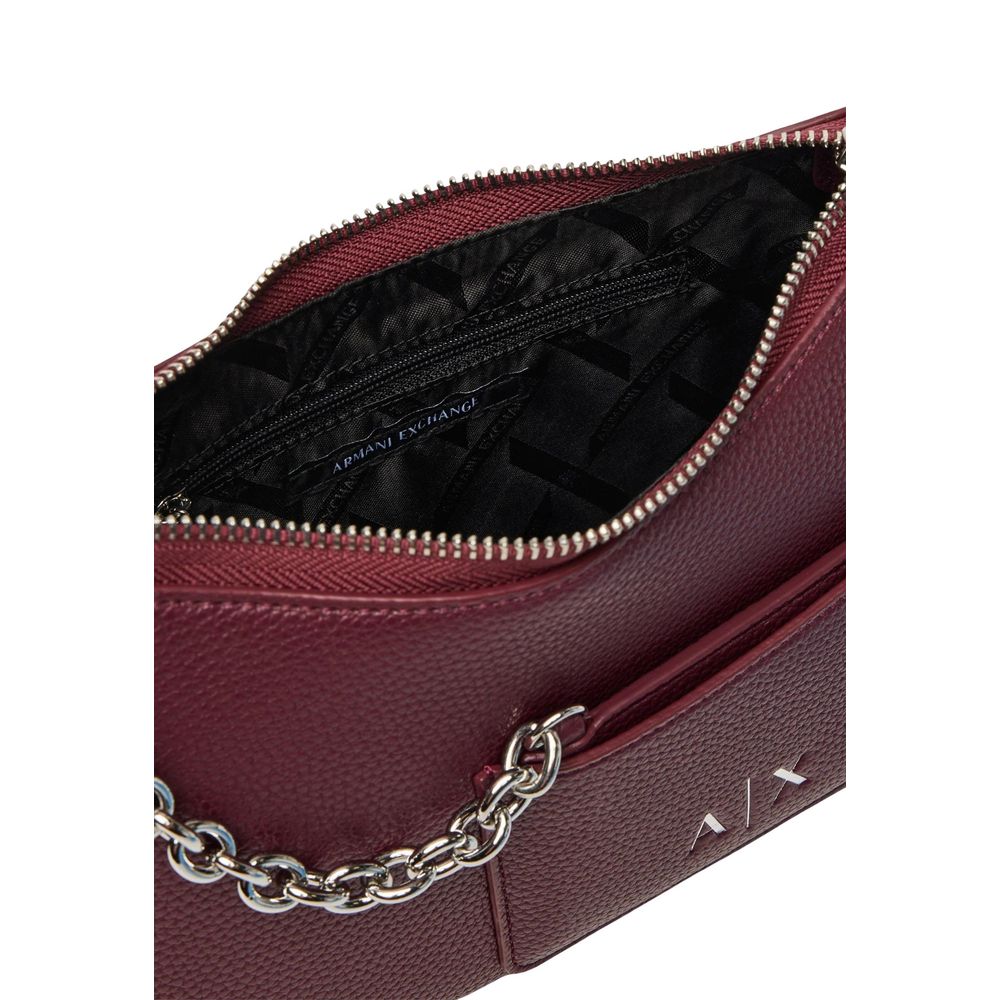 Armani Exchange Bordeaux Polyester Women's Handbag