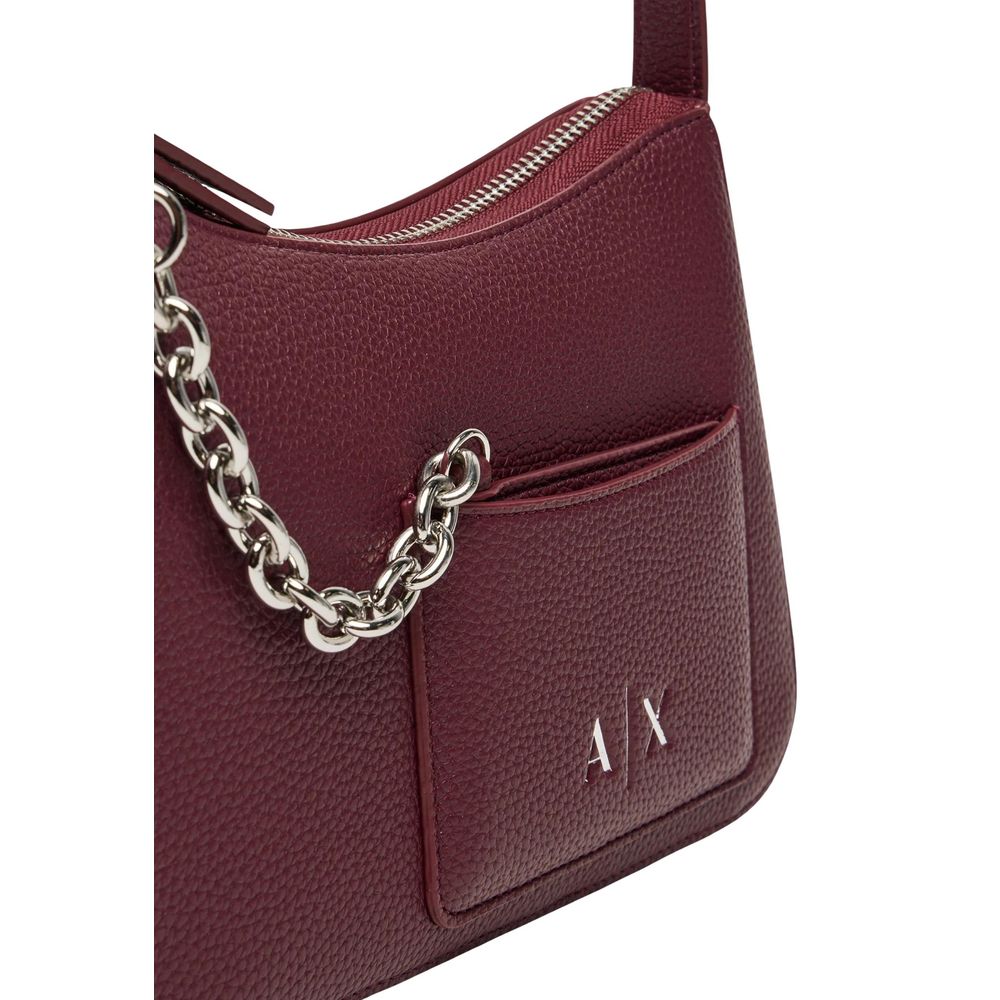 Armani Exchange Bordeaux Polyester Women's Handbag