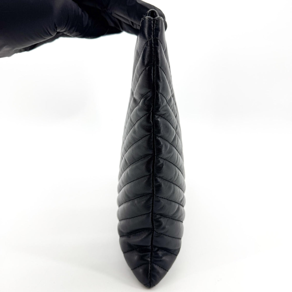 Saint Laurent Classic Monogram Clutch Leather Black Leather Clutche & Pouche Bag (Pre-Owned)