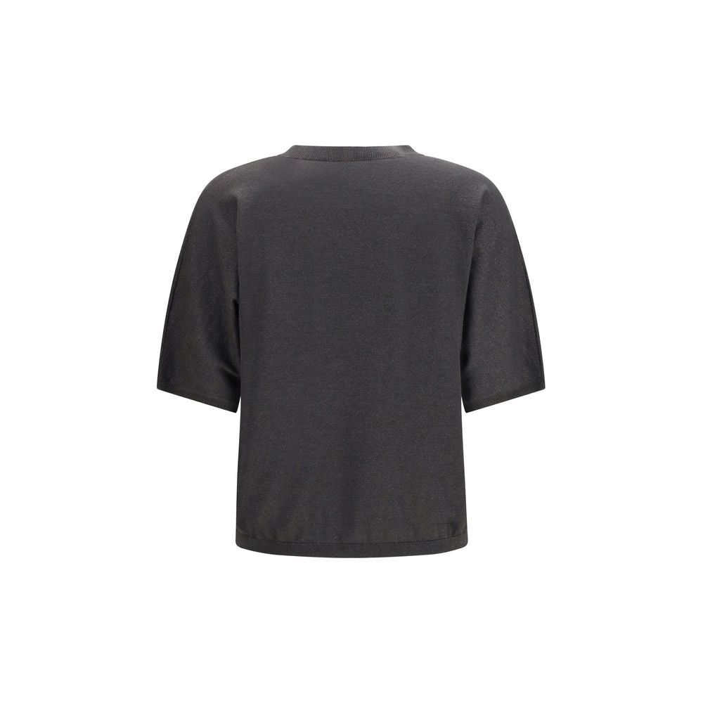 Brunello Cucinelli Gray Cashmere Women's Sweater