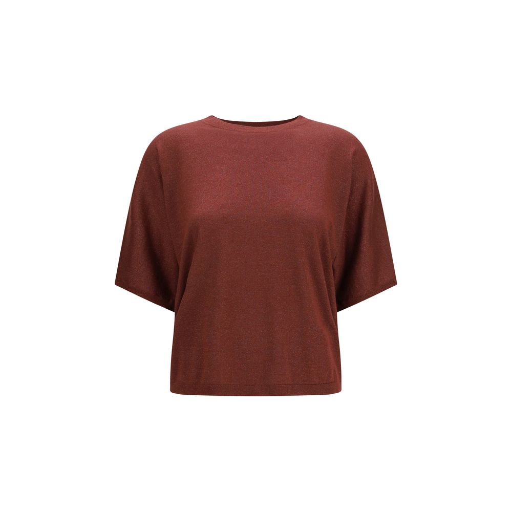 Brunello Cucinelli Bordeaux Cashmere Women's Sweatshirt