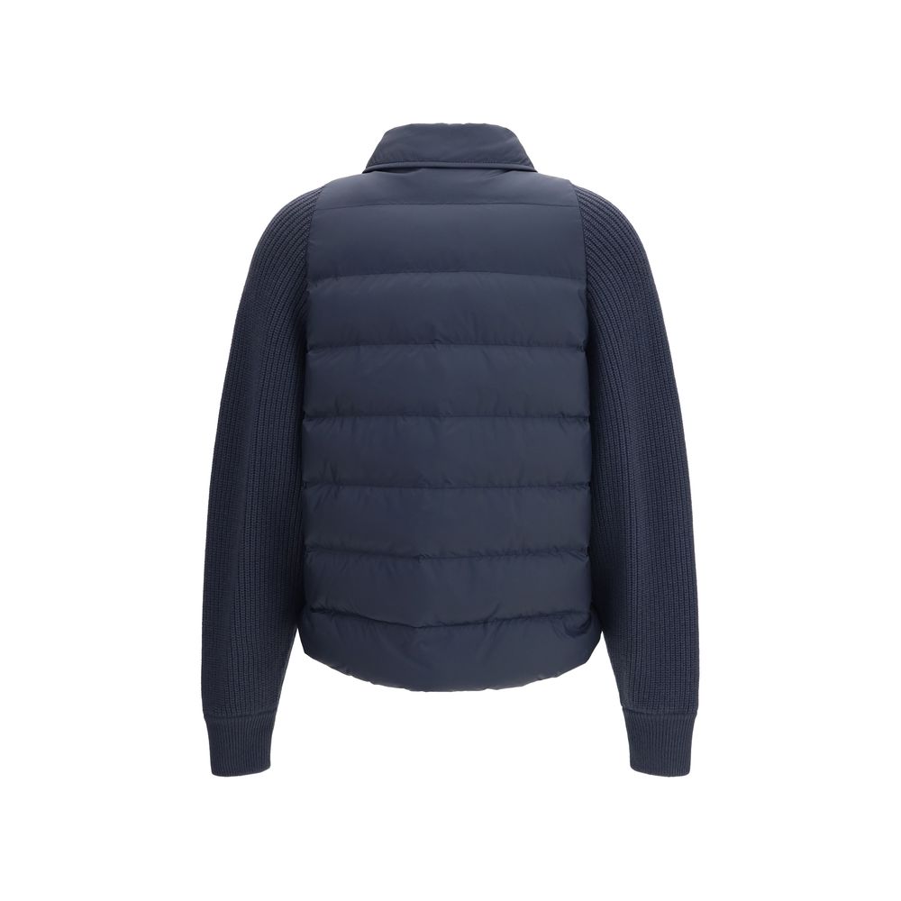 Brunello Cucinelli Blue Polyester Women's Jacket