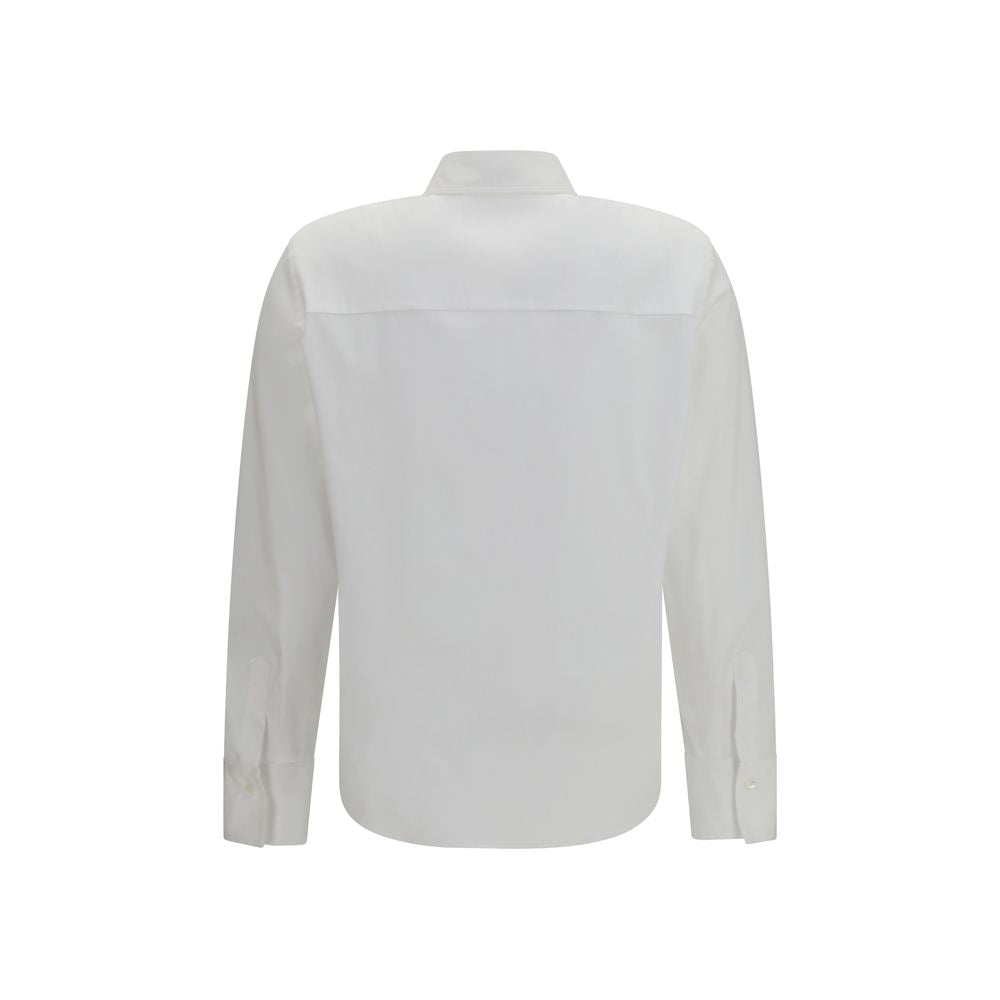 Brunello Cucinelli White Cotton Dress Women's Shirt