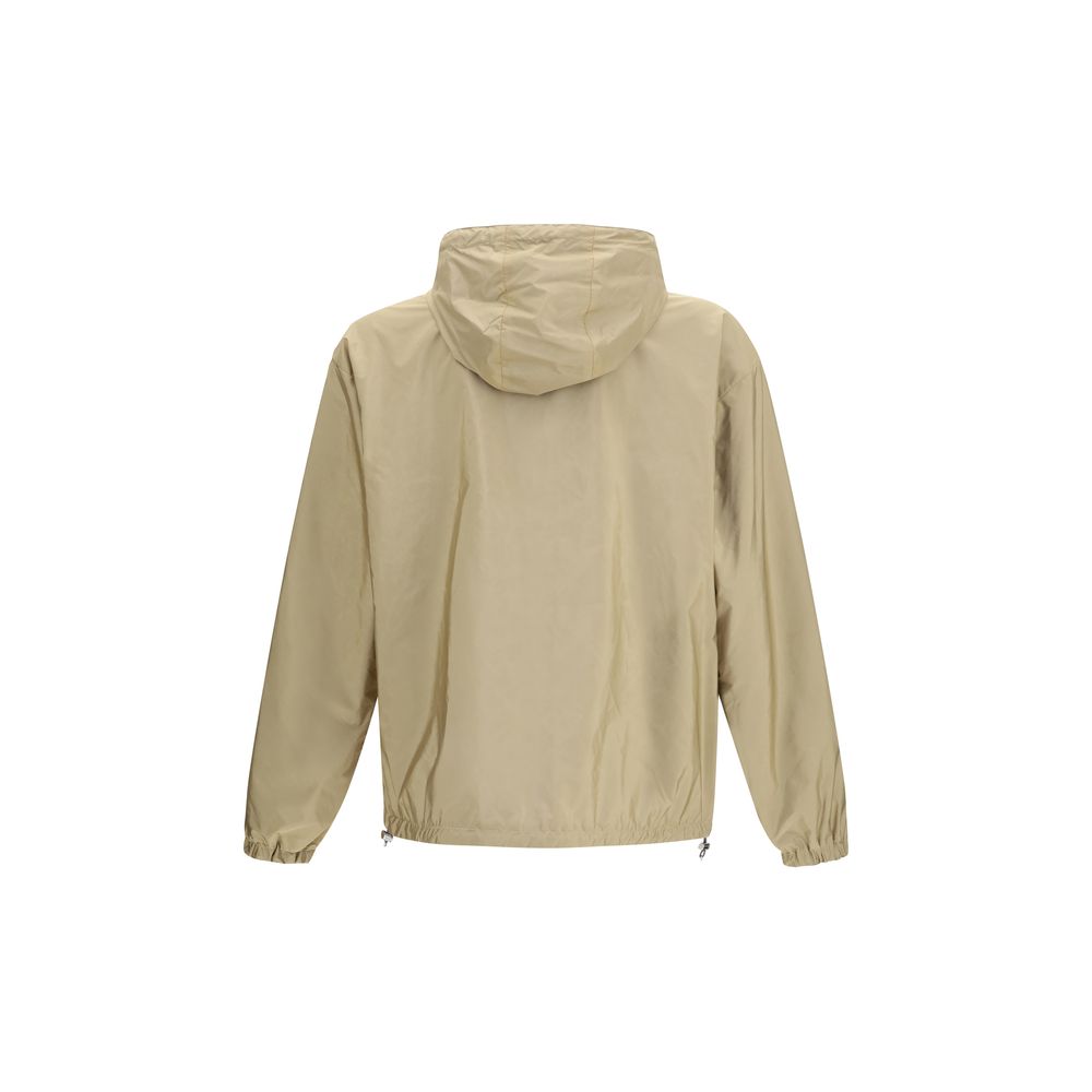 Prada Beige Recycled Polyamide Shell Men's Jacket