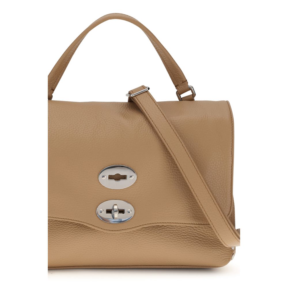 Zanellato Beige Calf Leather Bos Taurus Shoulder Women's Bag