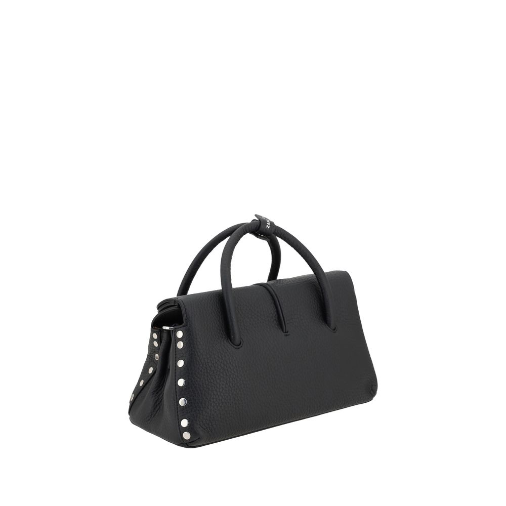 Zanellato Black Calf Leather Bos Taurus Shoulder Women's Bag