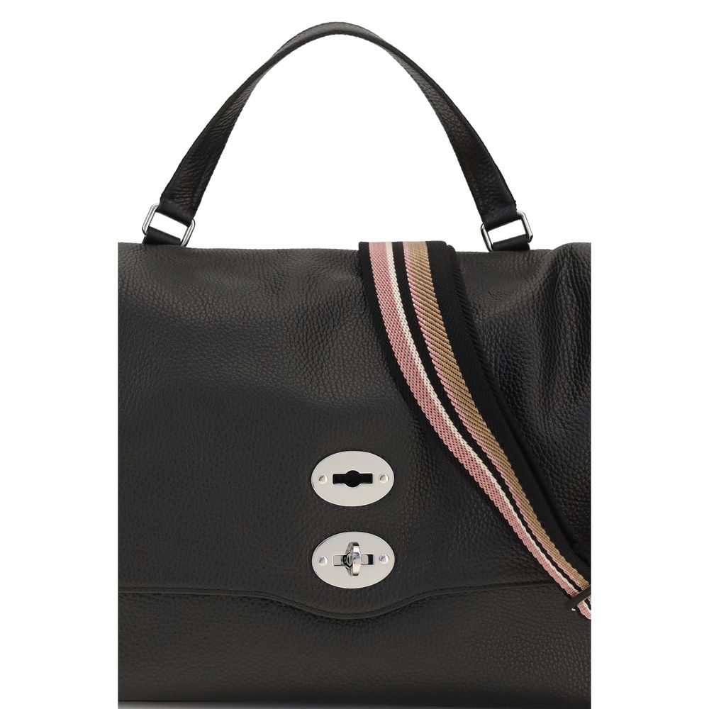 Zanellato Black Calf Leather Bos Taurus Shoulder Women's Bag