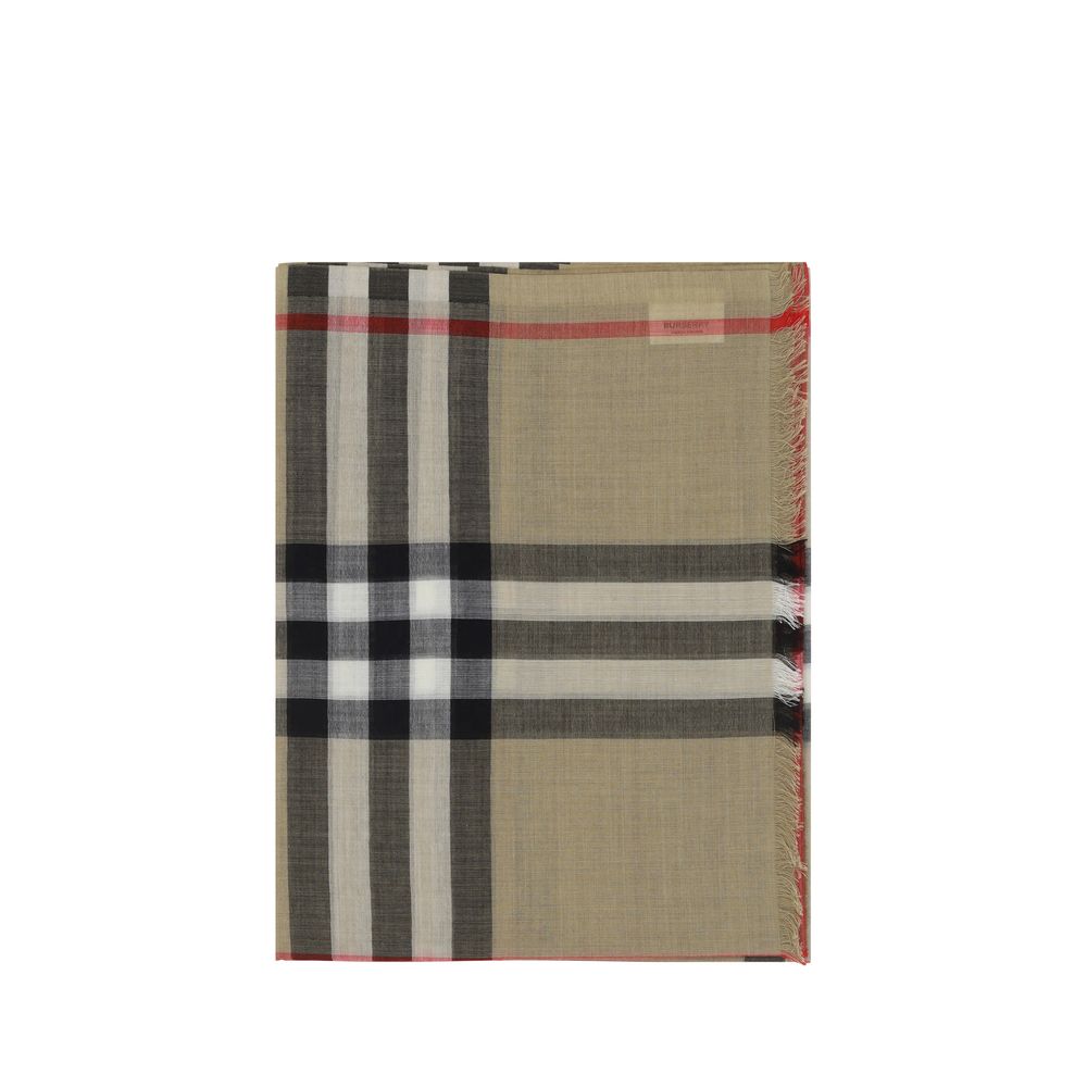 Burberry Brown Silk Women's Scarf