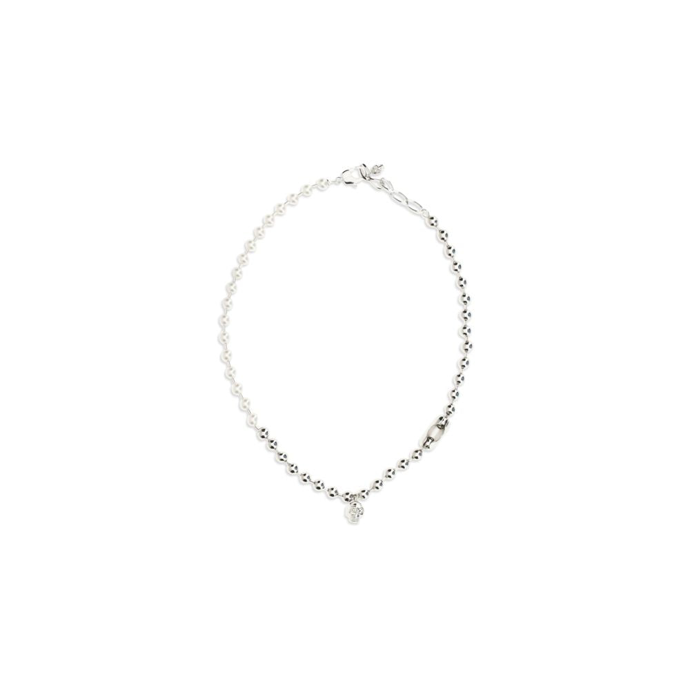 Alexander McQueen White Brass Men's Necklace