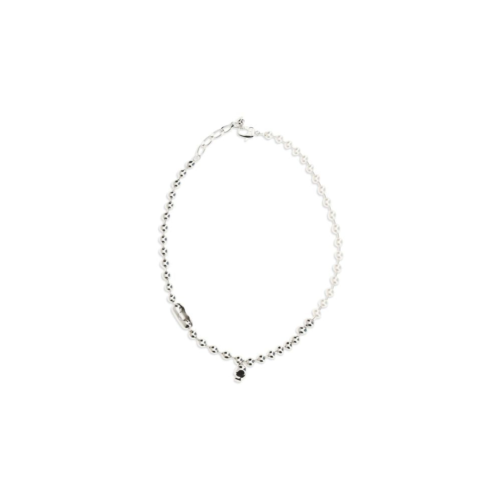 Alexander McQueen White Brass Men's Necklace