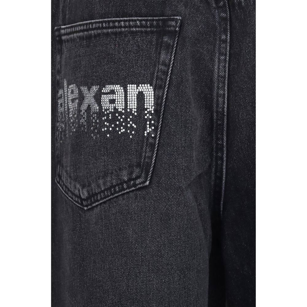 Alexander Wang Black Cotton Jeans Women's Denim