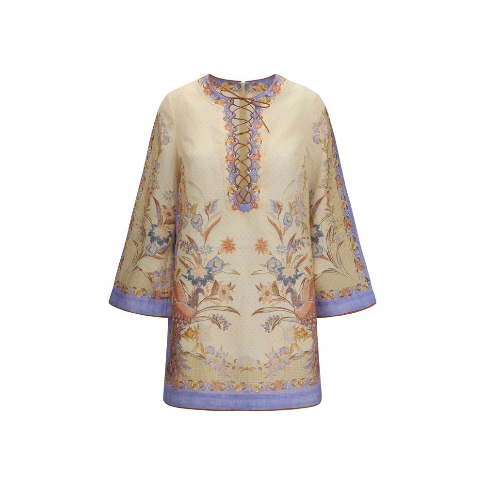 Zimmermann Multicolor Linen Casual Women's Dress
