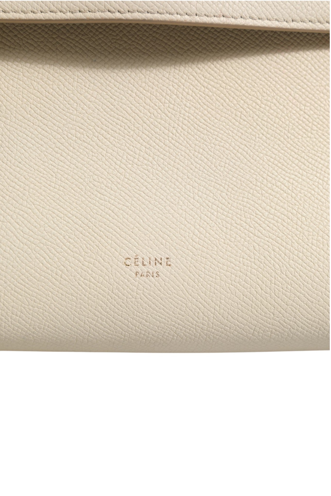 Celine Nano Belt Bag Grained Calfskin Women's Chalk (Pre-Owned)