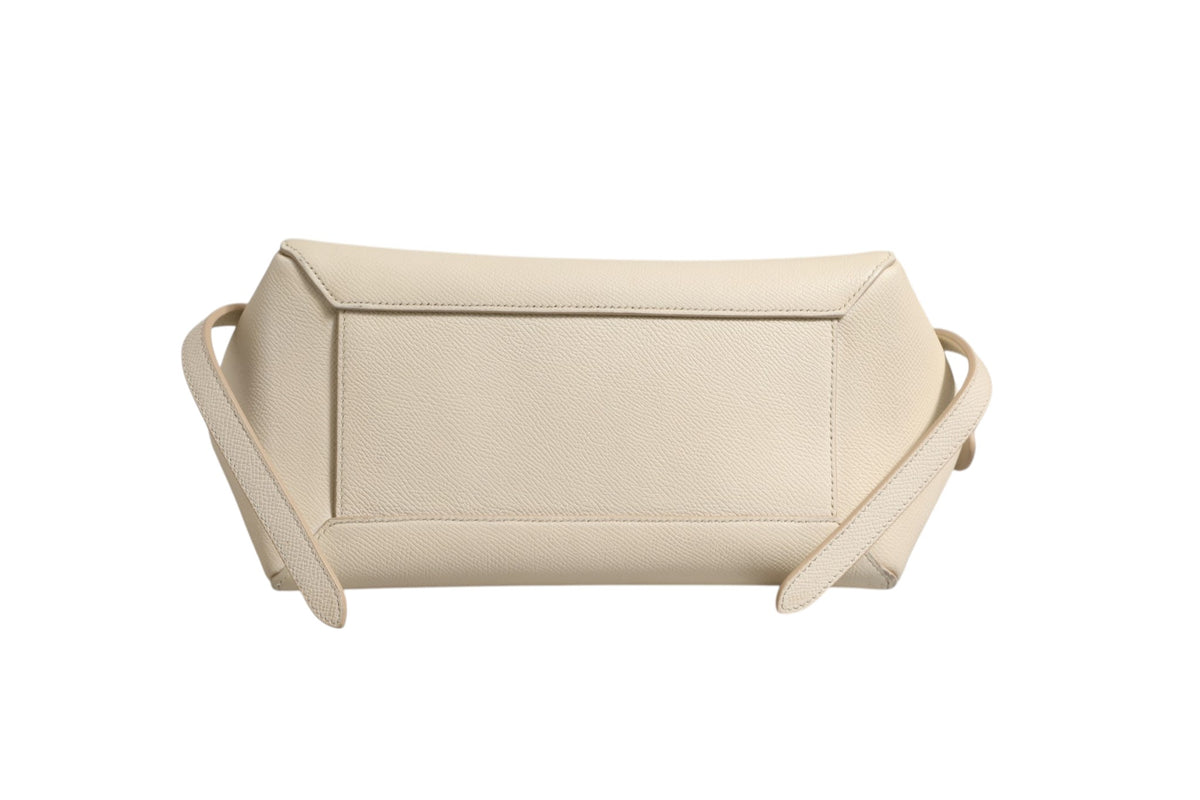 Celine Nano Belt Bag Grained Calfskin Women's Chalk (Pre-Owned)