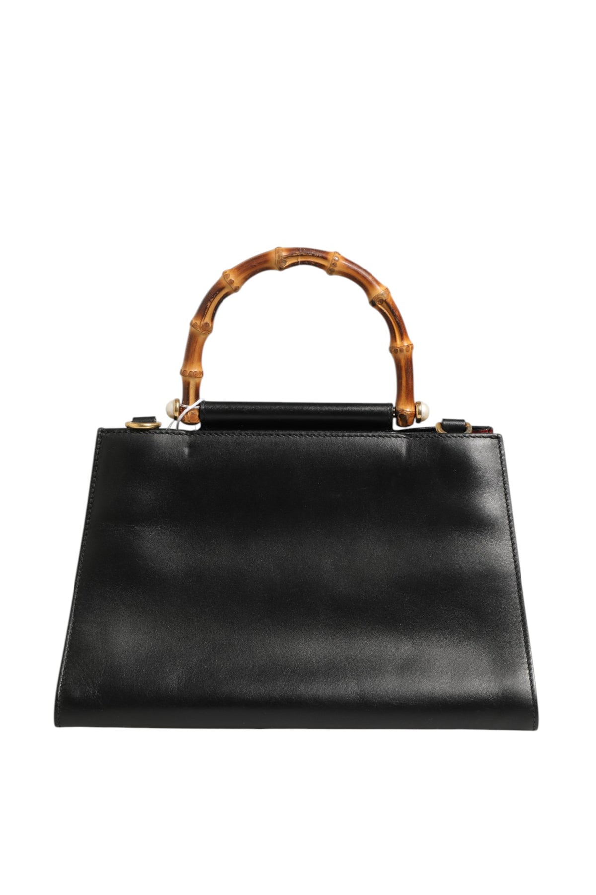 Gucci Nymphaea Bamboo Top Handle Leather Women's Bag (Pre-Owned)