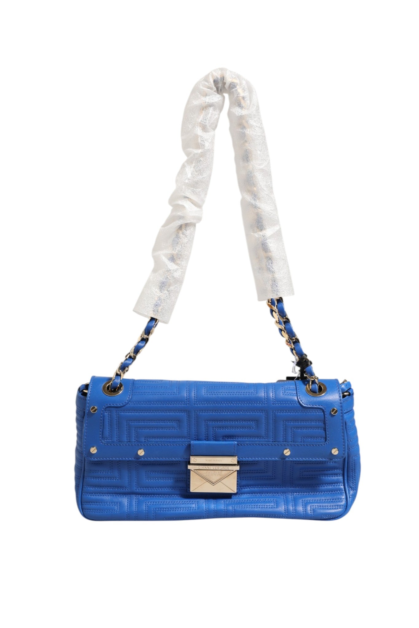 Versace Couture Quilted Leather Shoulder Women's Bag (Pre-Owned)