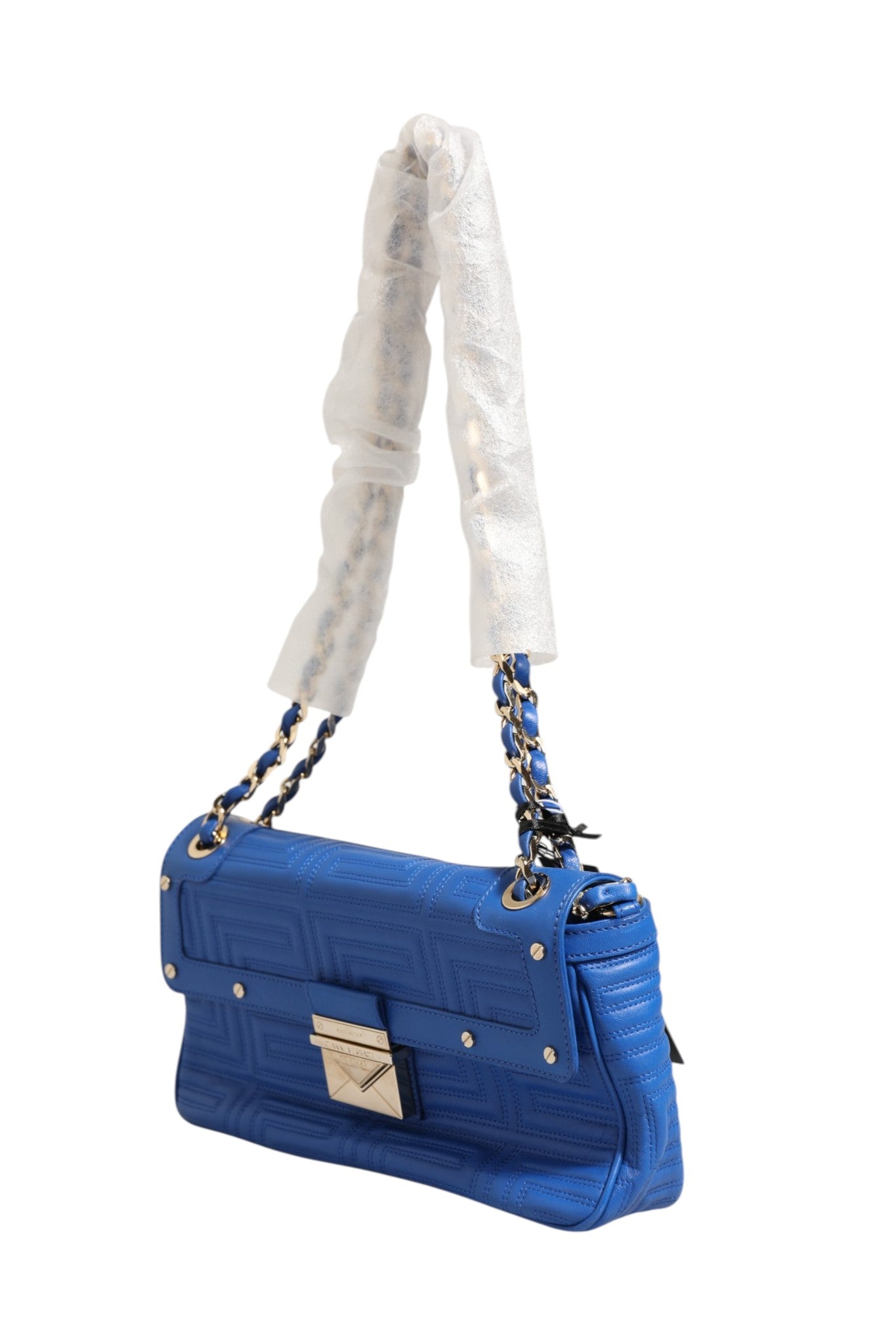 Versace Couture Quilted Leather Shoulder Women's Bag (Pre-Owned)