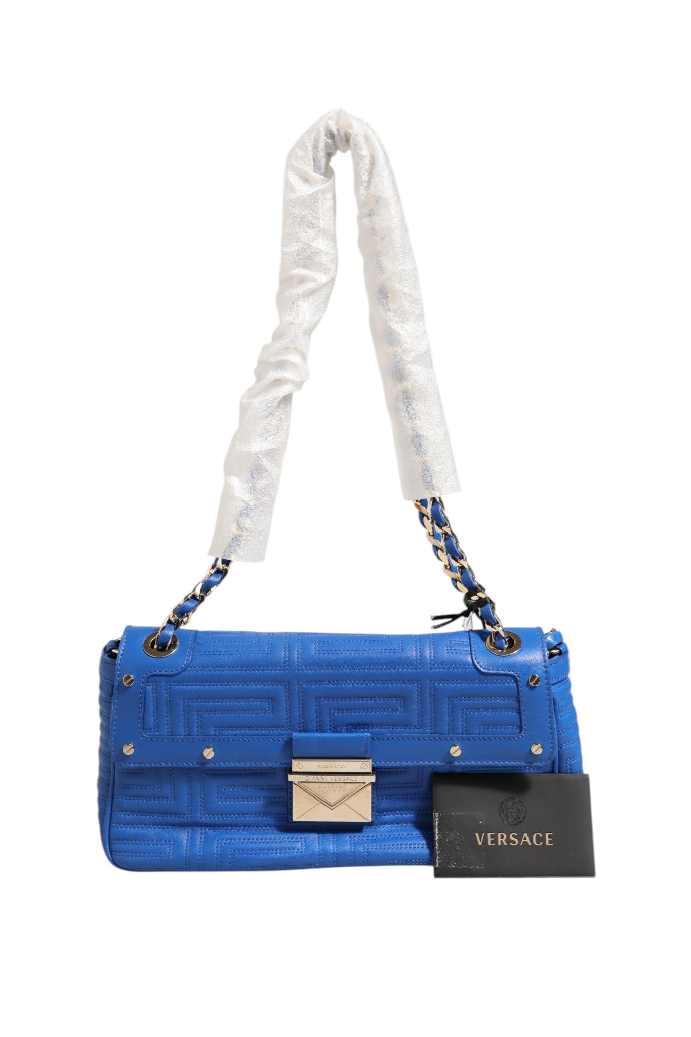Versace Couture Quilted Leather Shoulder Women's Bag (Pre-Owned)