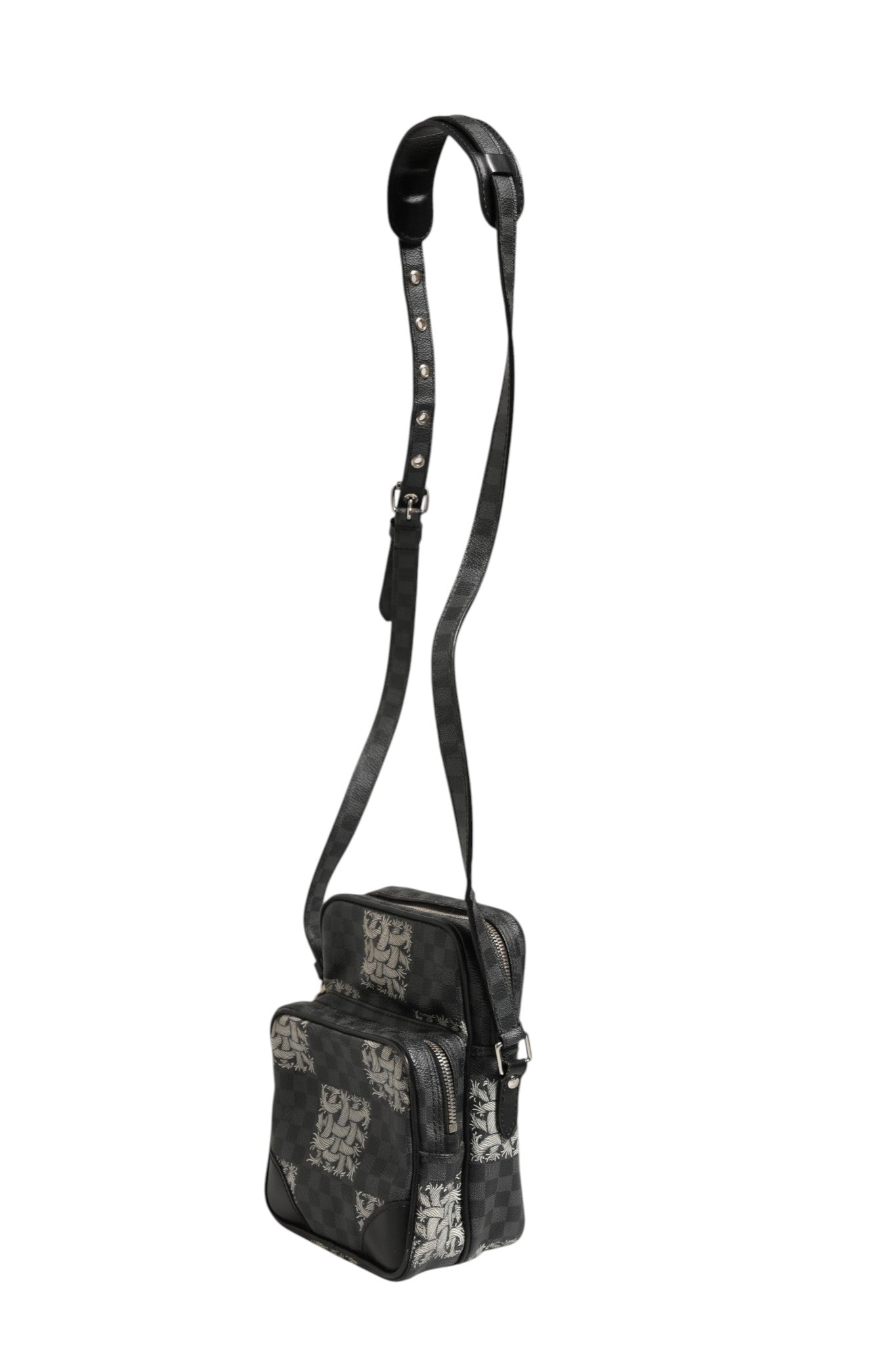 Louis Vuitton Black Damier Graphite Canvas Amazon Christopher Nemeth Shoulder Men's Bag (Pre-Owned)