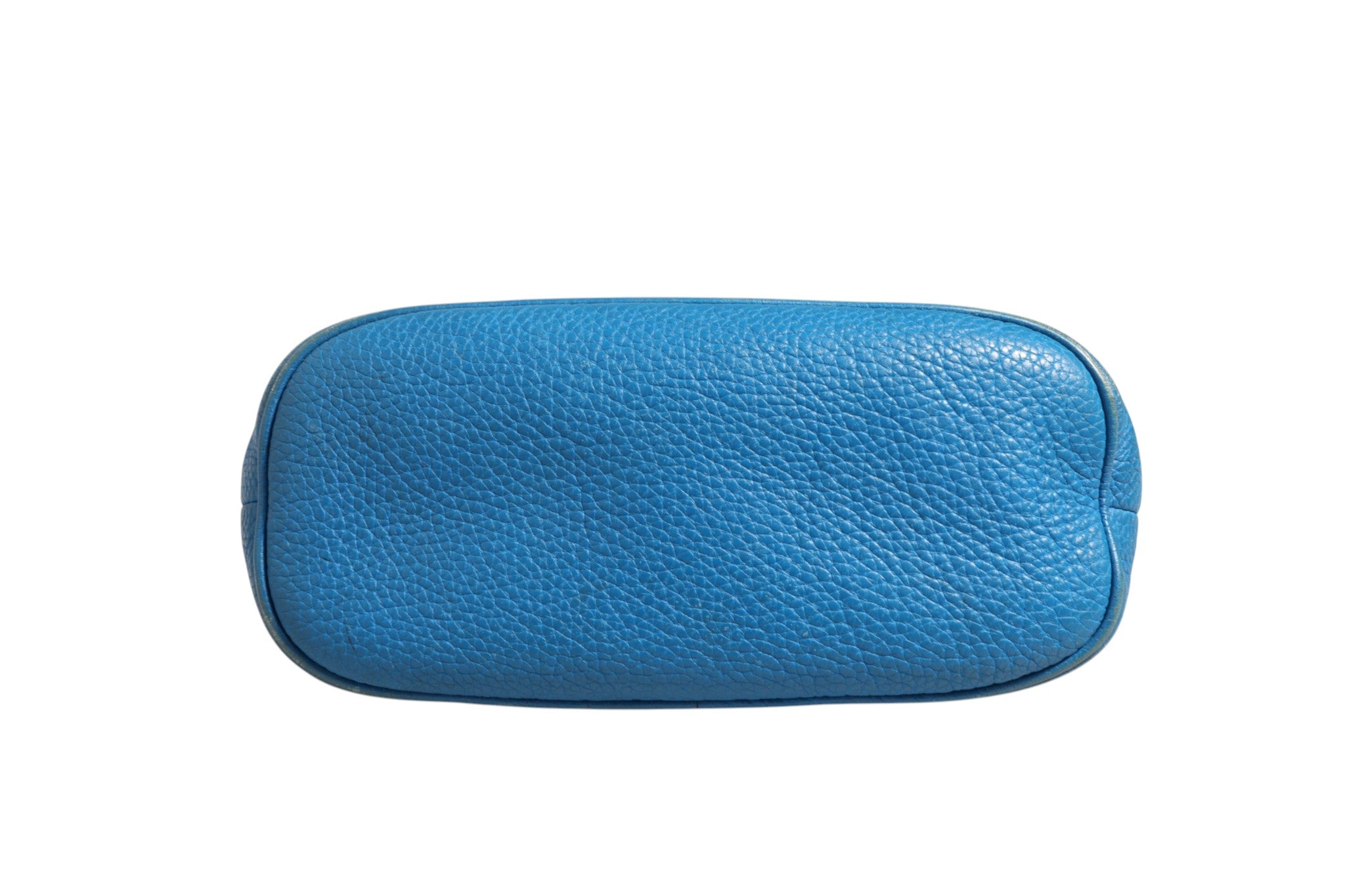 Gucci Blue Leather Dome Women's Handbag (Pre-Owned)