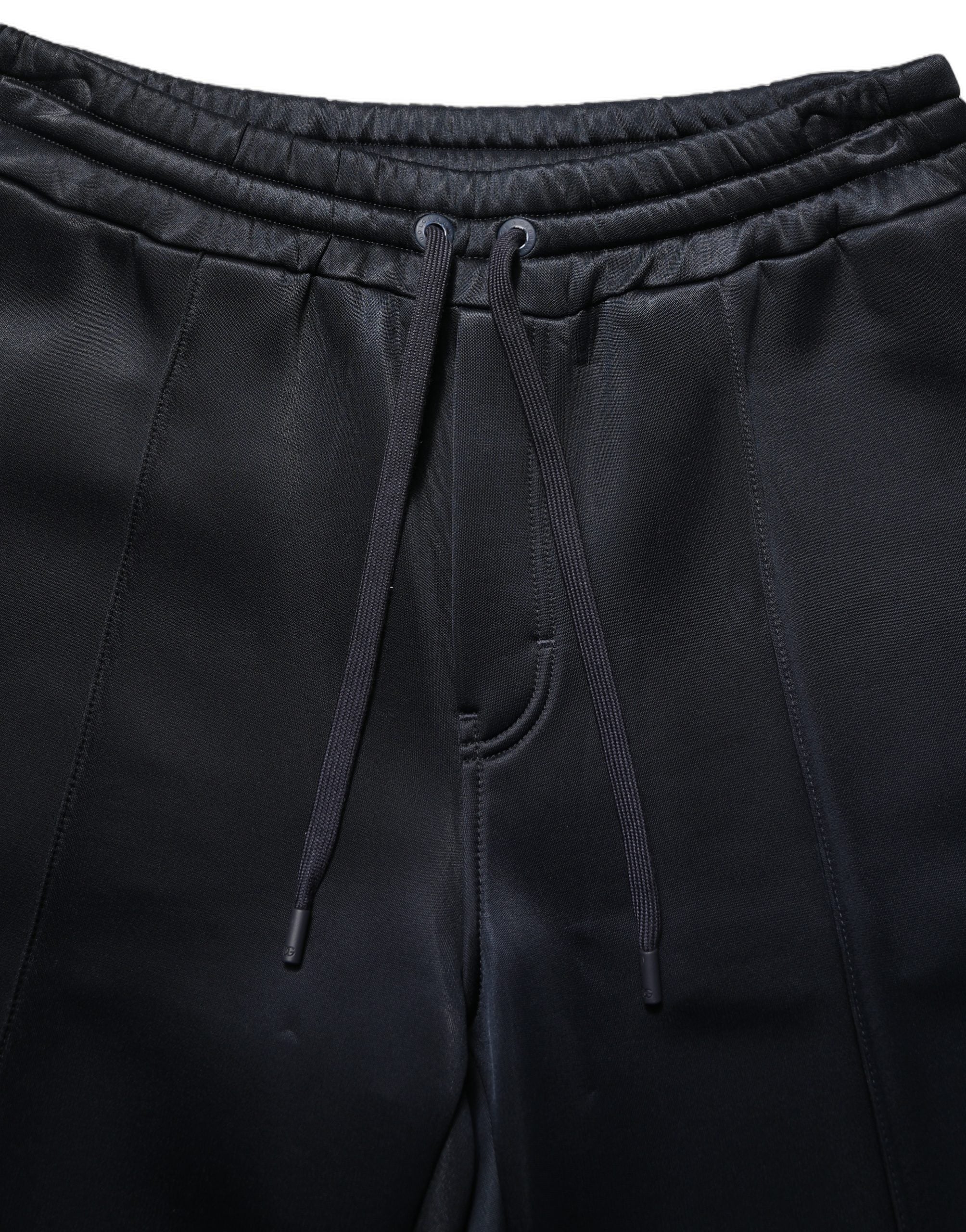 Dolce & Gabbana Black Polyester Jogger Men SweatMen's Men's Pants (Pre-Owned)