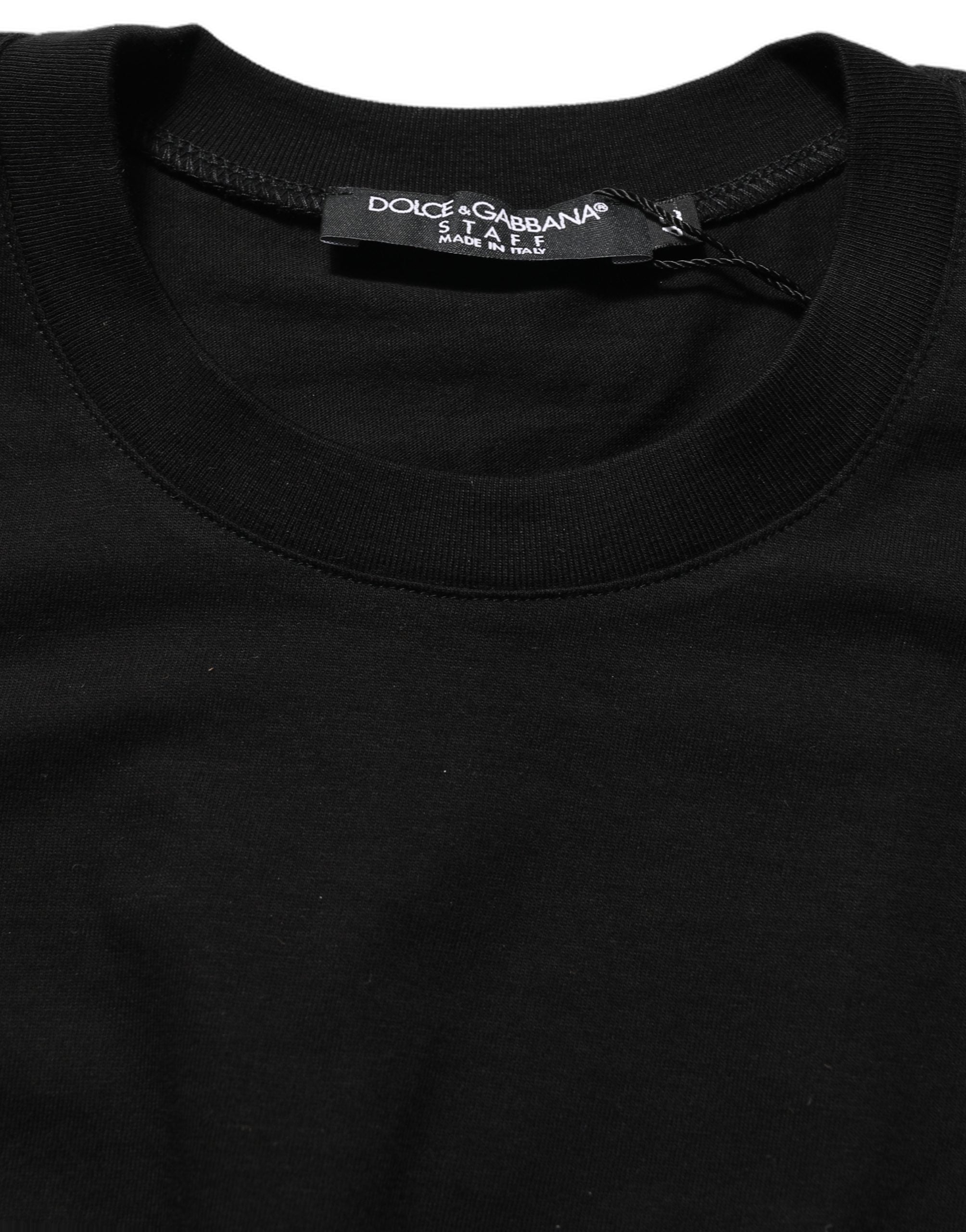Dolce & Gabbana Black Long Sleeves Crew Neck Pullover Women's Sweater