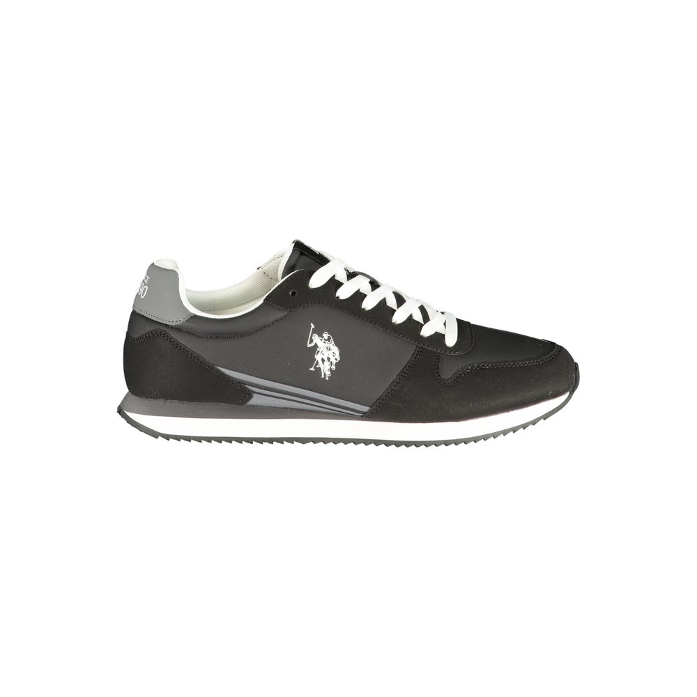 U.S. POLO ASSN. Black Polyurethane Men's Men's Sneaker