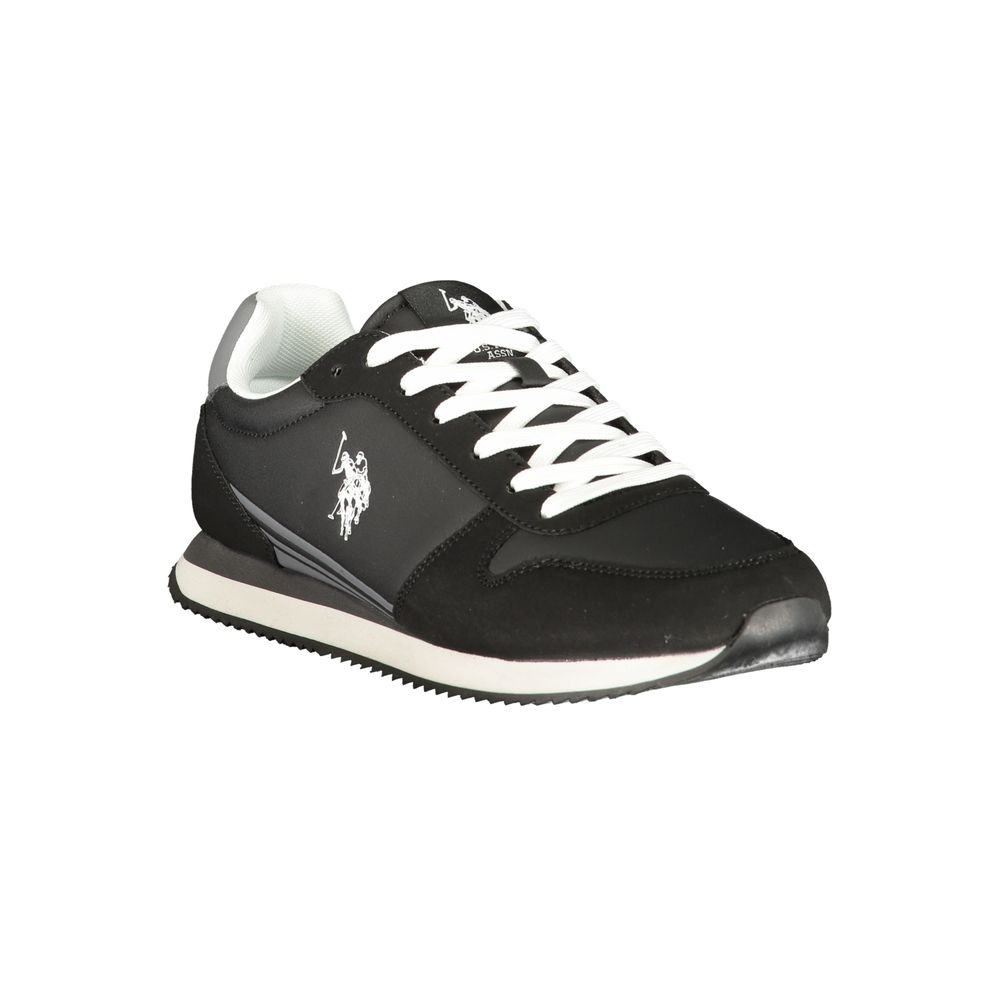 U.S. POLO ASSN. Black Polyurethane Men's Men's Sneaker