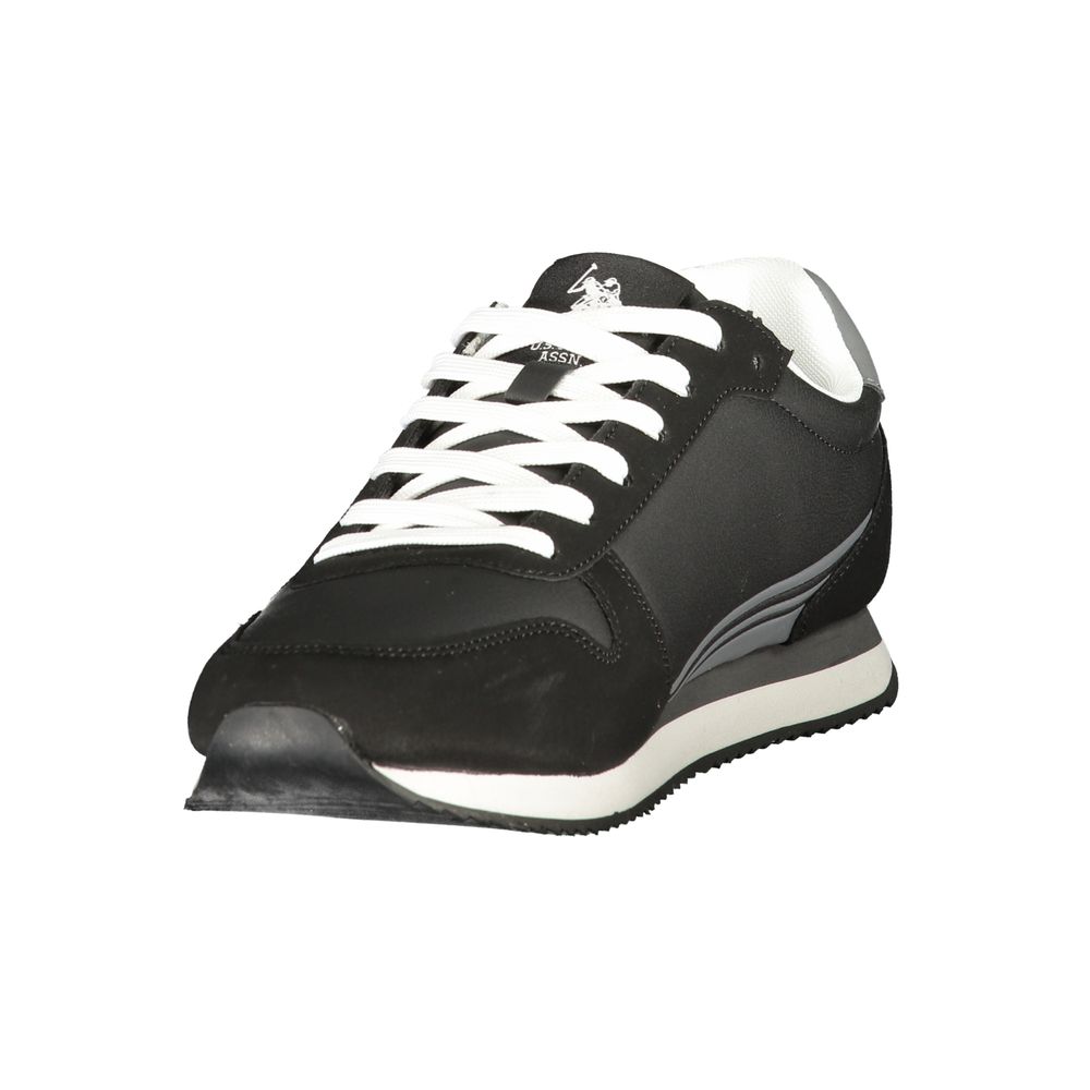 U.S. POLO ASSN. Black Polyurethane Men's Men's Sneaker