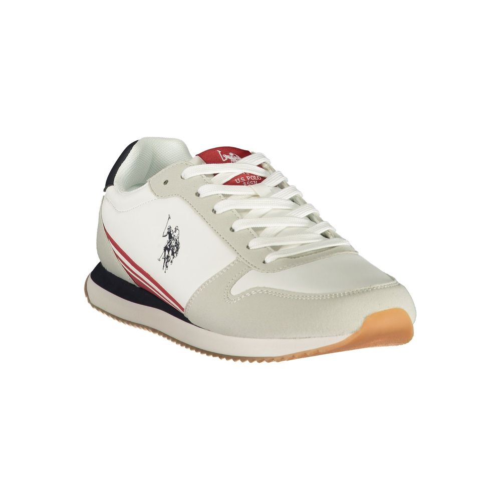 U.S. POLO ASSN. White Polyurethane Men's Men's Sneaker