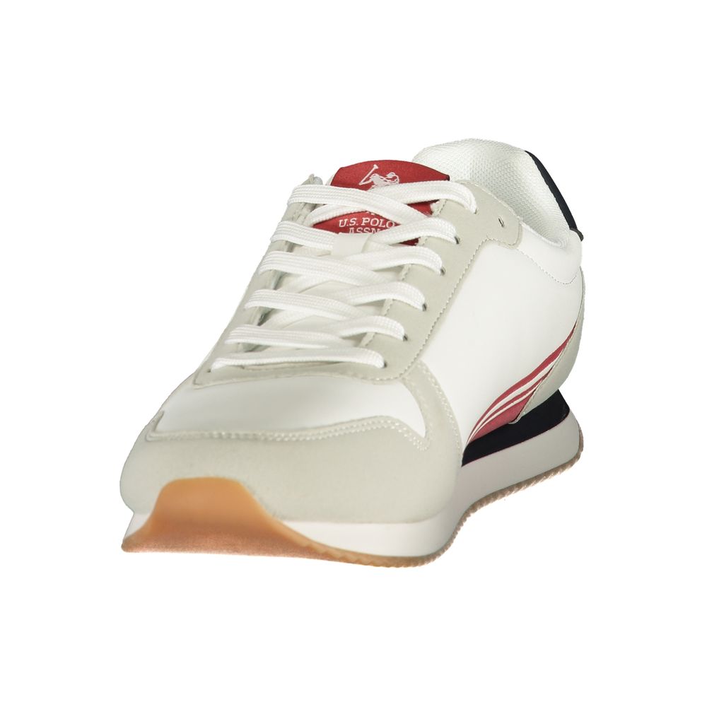 U.S. POLO ASSN. White Polyurethane Men's Men's Sneaker