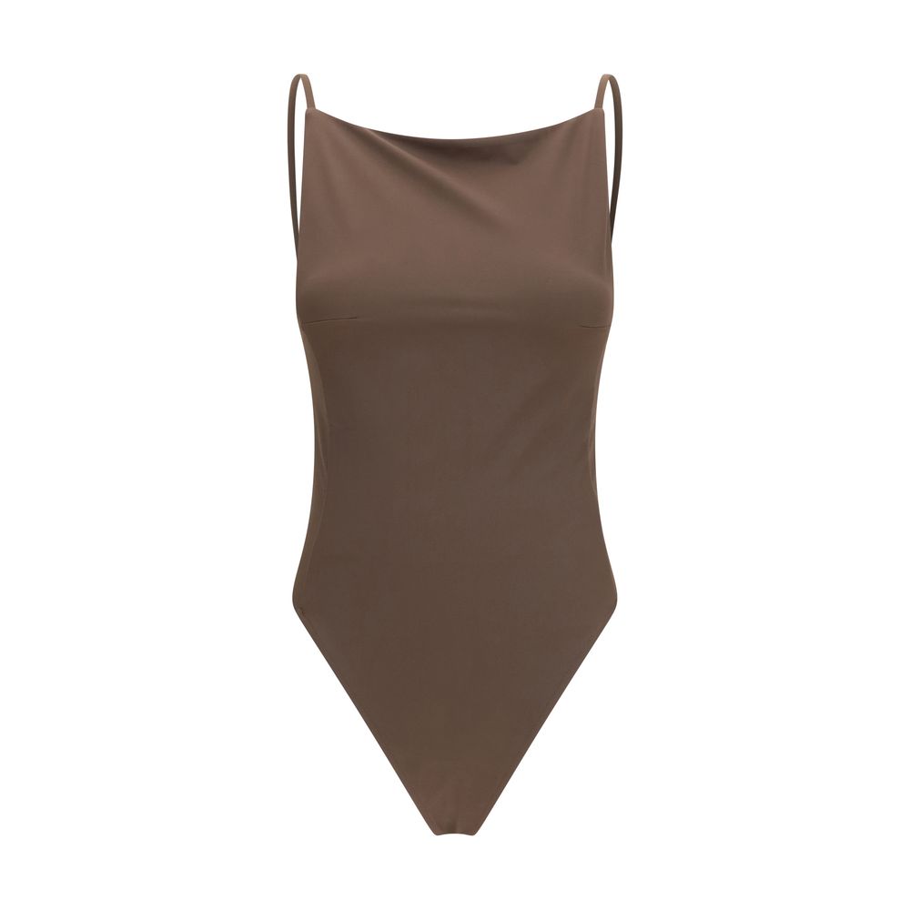 Jacquemus Brown Polyamide One-Piece Women's Swimsuit