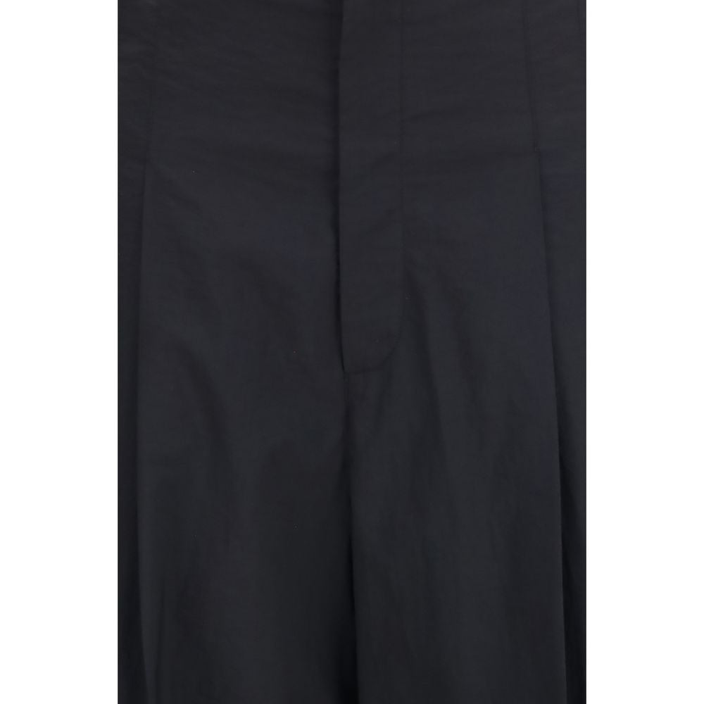 Brunello Cucinelli Black Cotton Casual Women's Pants