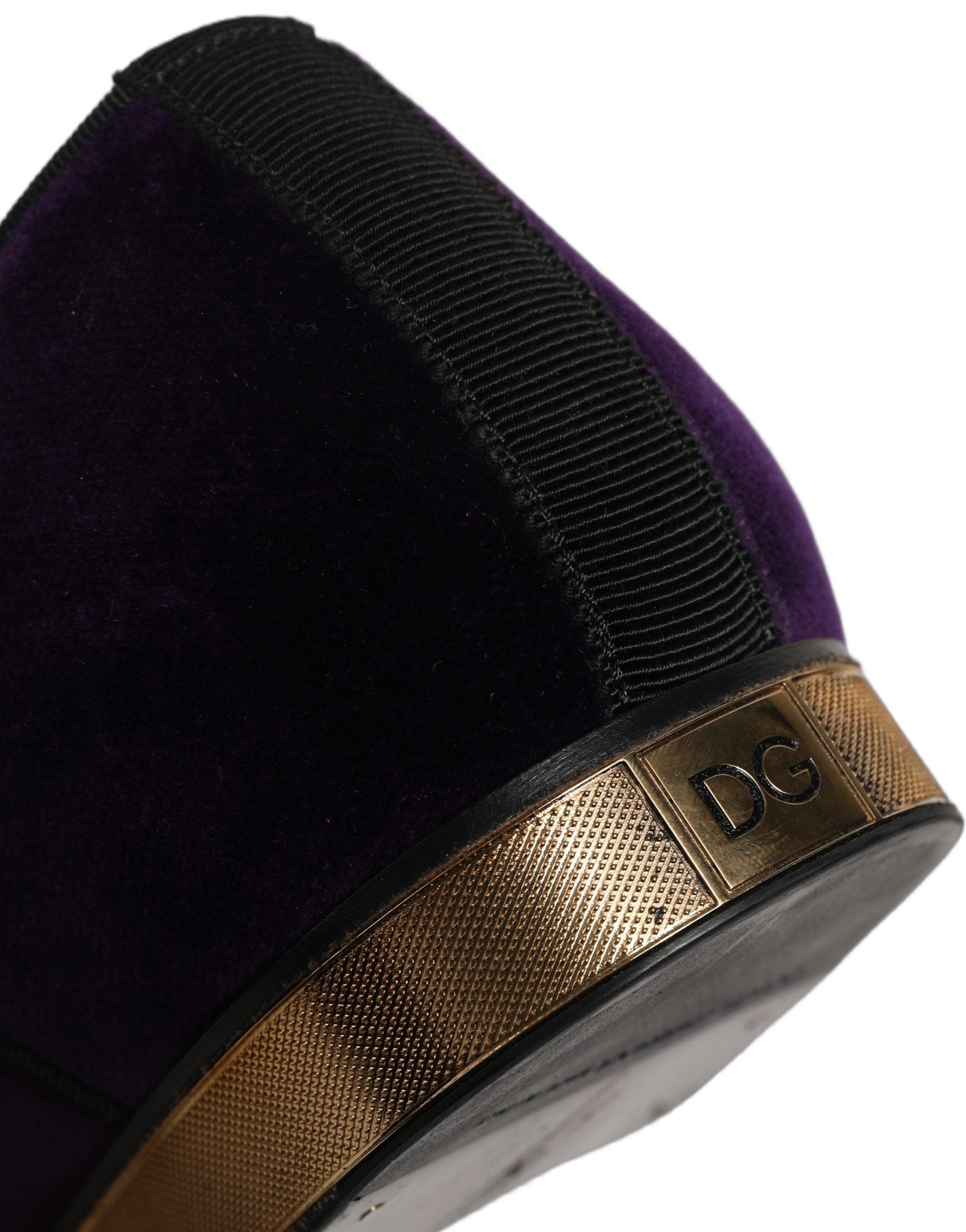 Dolce & Gabbana Violet Suede Embellished Derby Dress Men's Shoes (Pre-Owned)