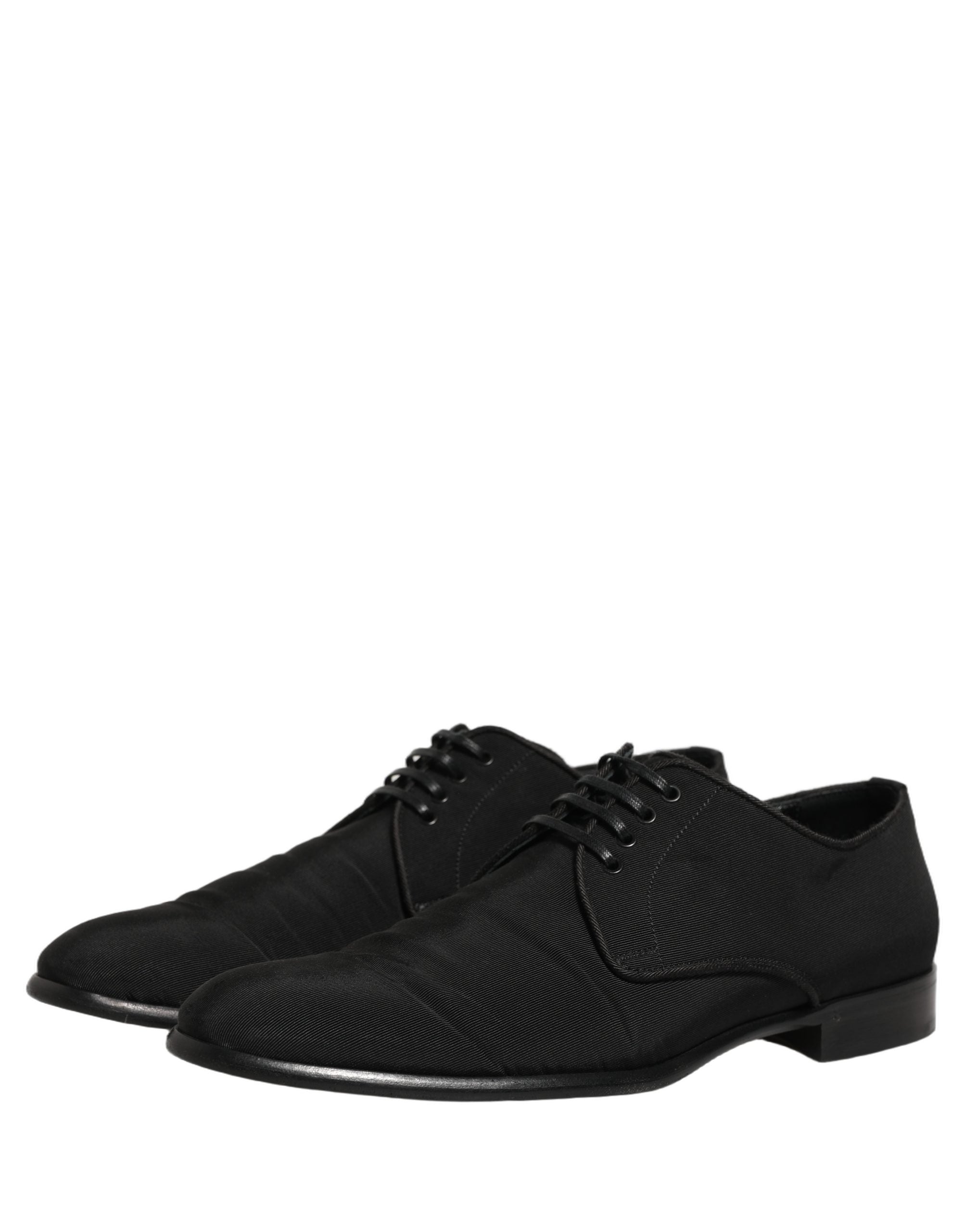 Dolce & Gabbana Black Suede Lace Up Derby Dress Formal Men's Shoes (Pre-Owned)