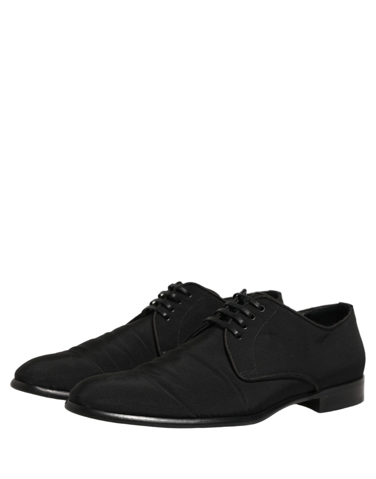 Dolce & Gabbana Black Suede Lace Up Derby Dress Formal Men's Shoes (Pre-Owned)