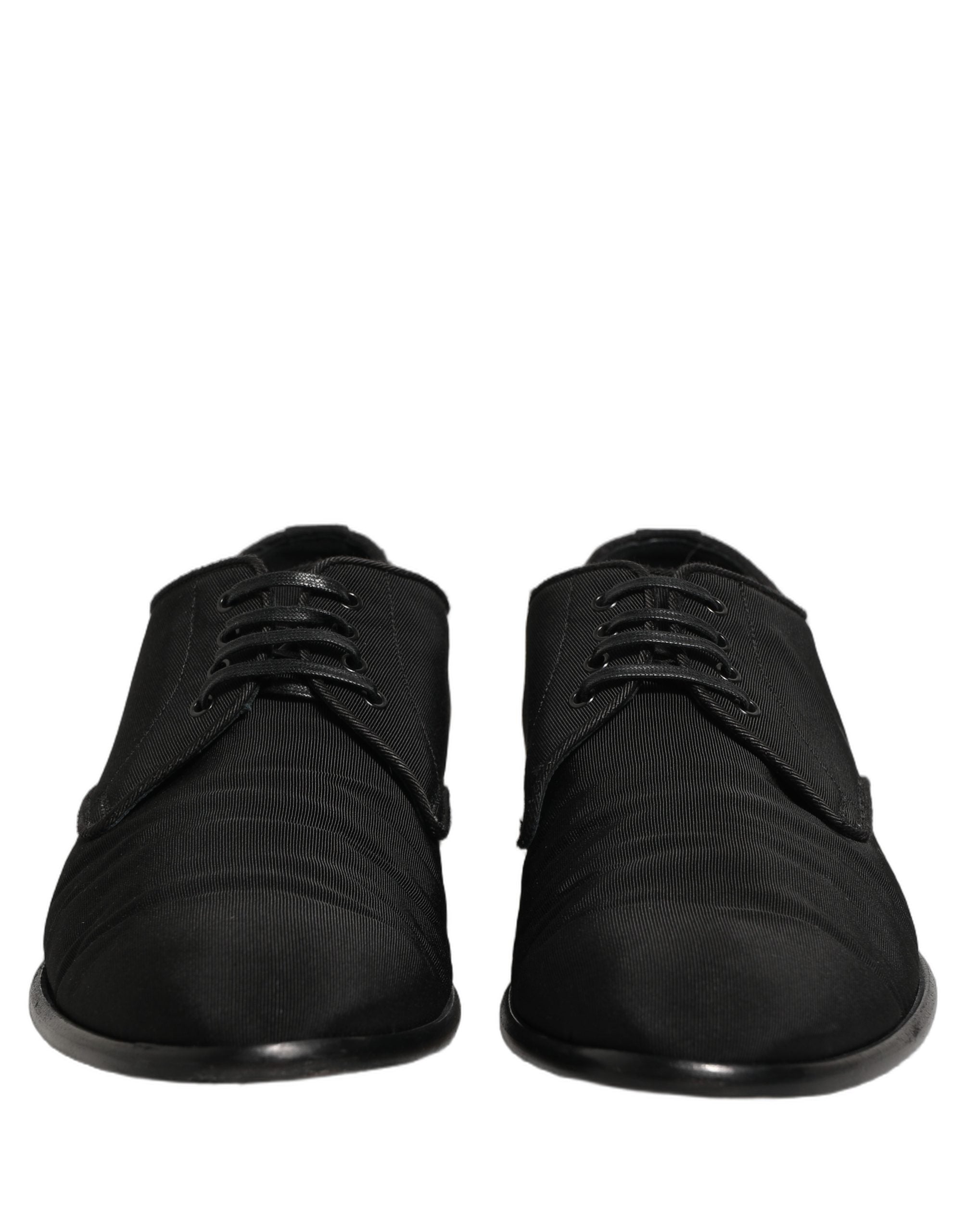Dolce & Gabbana Black Suede Lace Up Derby Dress Formal Men's Shoes (Pre-Owned)